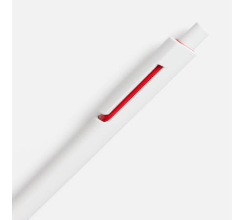 Ручка шариковая Dominanta, белая с красным
