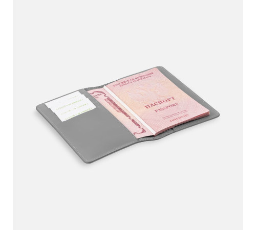 Обложка для паспорта Alaska, серая
