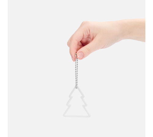 Подвеска «Елочка», 3D-печать, белая