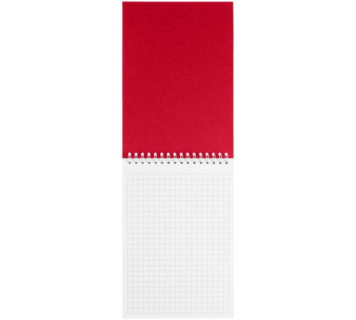 Блокнот Dali Mini в клетку, красный