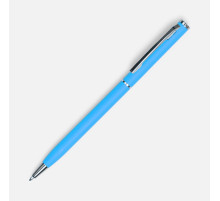 Ручка шариковая Hotel Chrome, ver.2, матовая голубая