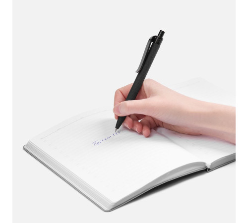 Ручка шариковая Prodir QS01 PRP-P Soft Touch, черная