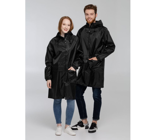 Дождевик с карманами «Плащ, плащ», черный