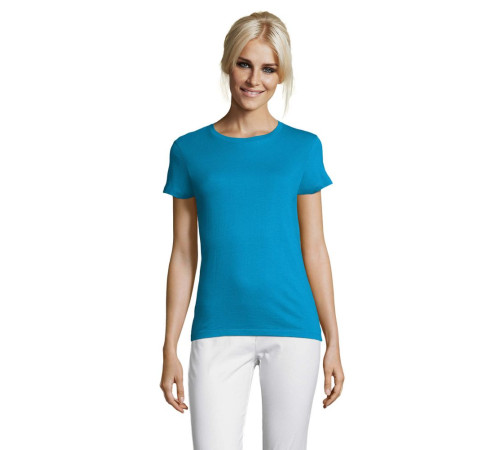 Футболка женская Regent Women, ярко-бирюзовая