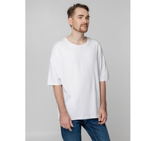 Футболка унисекс оверсайз Crosstown, белая