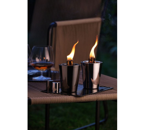 Масляная лампа Tarcia, серебристая