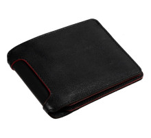 Портмоне Arrival, черное с красным