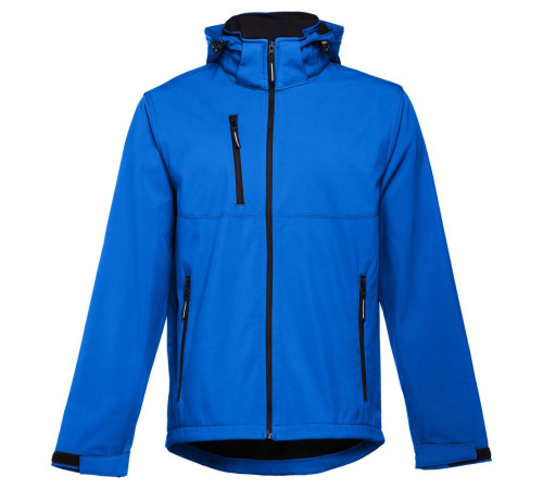Куртка софтшелл мужская Zagreb, ярко-синяя