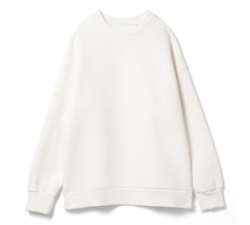 Свитшот оверсайз унисекс True Self, молочно-белый