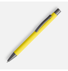 Ручка шариковая Atento Soft Touch, желтая