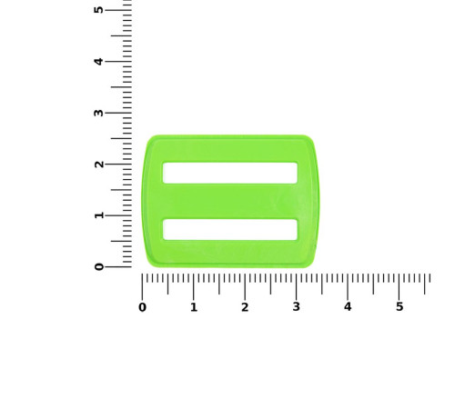 Пряжка — регулятор ремня Fermo, зеленый неон