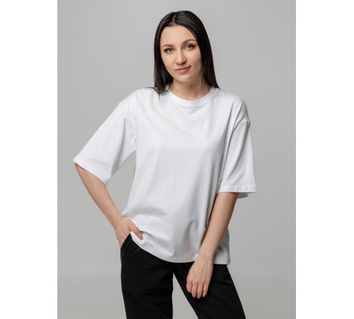 Футболка унисекс оверсайз Street Vibes, молочно-белая