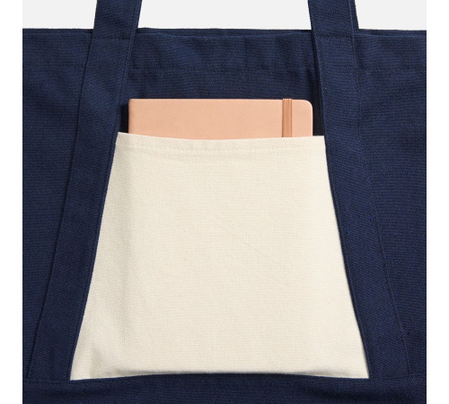 Шопер Shophop, синий с неокрашенным