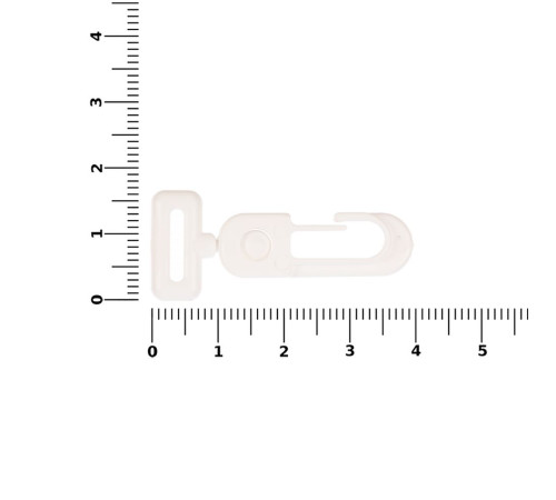 Застежка-карабин Сarabine, S, белый