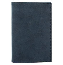 Обложка для паспорта Nubuk, синяя