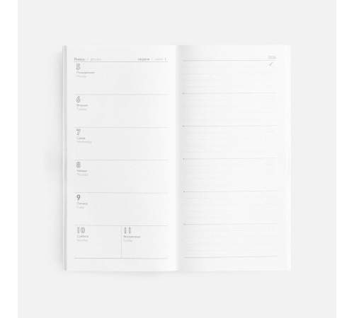 Еженедельник Baza, датированный, зеленый