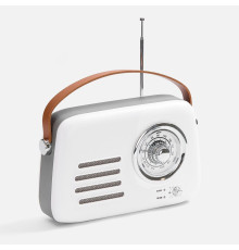 Bluetooth-колонка с радио Retronica, белая