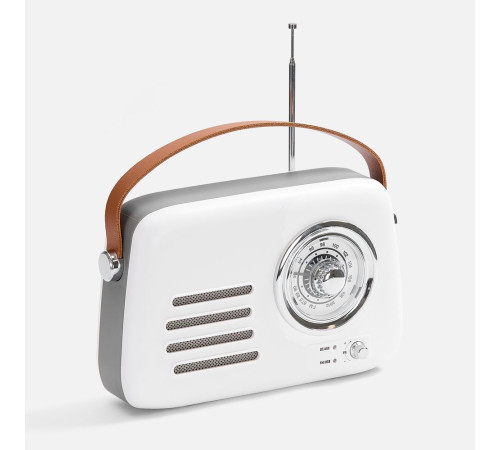 Bluetooth-колонка с радио Retronica, белая