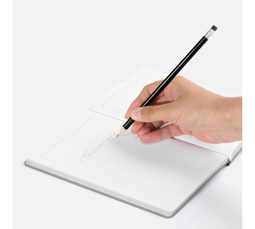 Карандаш простой Triangle с ластиком, черный