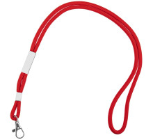 Шнурок для бейджа Tube Metal, красный
