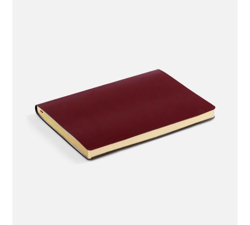 Ежедневник Nebraska Flex, недатированный, бордовый с золотистым