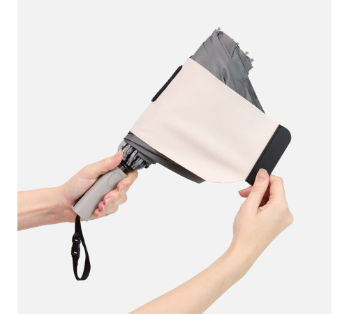 Зонт обратного сложения Easyroll, серый