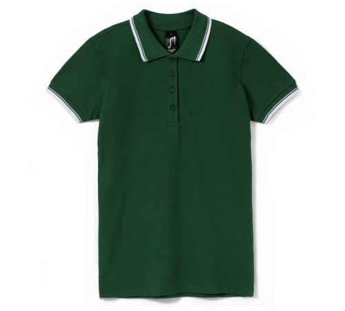 Рубашка поло женская Practice Women 270, зеленая с белым