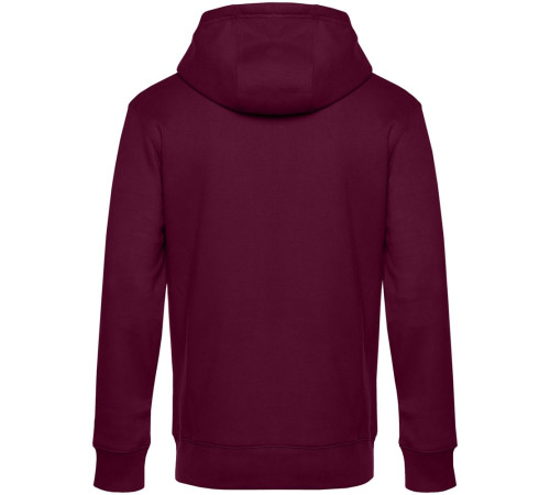 Толстовка с капюшоном унисекс King, бордовая