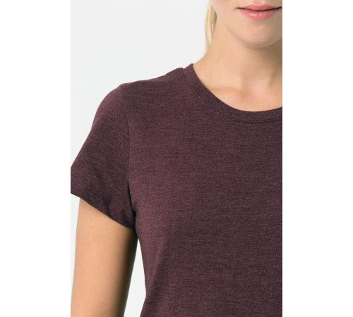 Футболка женская Regent Fit Women, бордовый меланж
