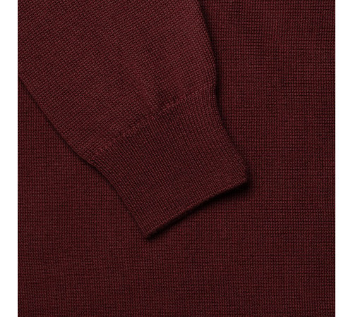 Джемпер Stitch с контрастной отделкой, бордовый с синим