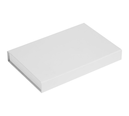 Коробка Silk с ложементом под ежедневник 15х21 см и ручку, ver.2, белая