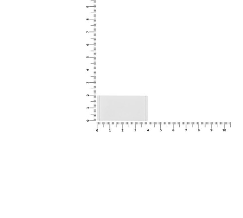 Лейбл из ПВХ Dzeta, S, белый