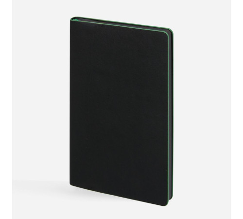 Ежедневник Trait, недатированный, черный с зеленым