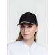 Бейсболка Classic, черная с белым кантом