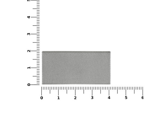 Лейбл тканевый Epsilon, XXS, серый
