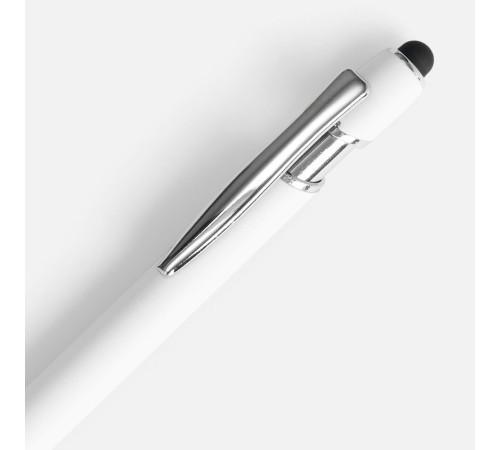 Ручка шариковая Pointer Soft Touch со стилусом, белая