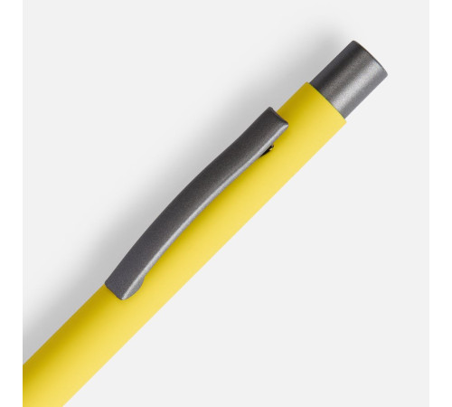 Ручка шариковая Atento Soft Touch, желтая