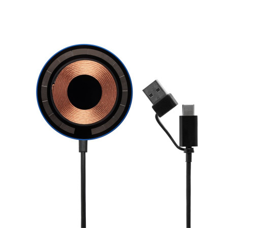 Магнитное зарядное устройство Cooper Rond, 15 Вт, синее