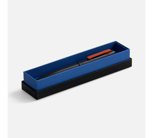Футляр Nastro для 1 ручки, черный с синим