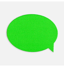 Наклейка тканевая Lunga Bubble, M, зеленый неон