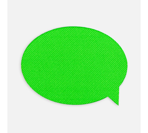 Наклейка тканевая Lunga Bubble, M, зеленый неон