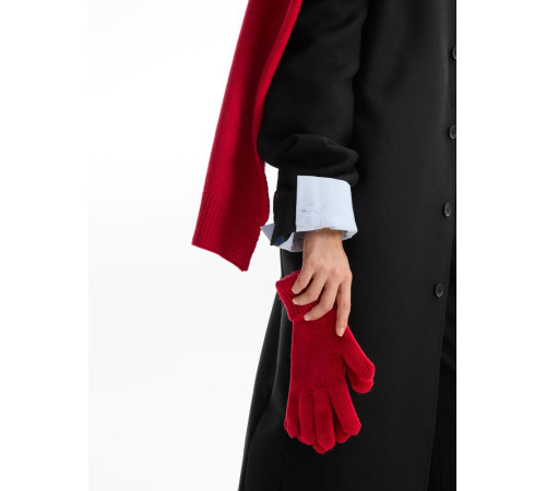 Перчатки Alpine, красные (гвоздика)