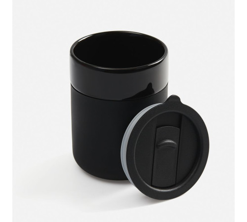 Кружка Nabo с силиконовым держателем, черная