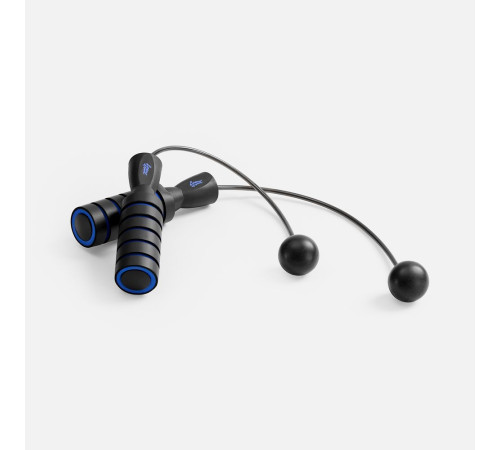 Беспроводная скакалка Silentino, черная с синим