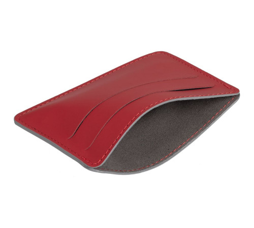 Чехол для карточек Shall Simple, красный