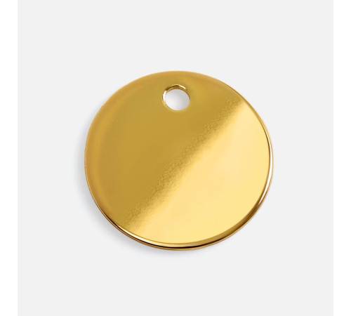 Шильдик металлический Alfa Sirkel, золотистый глянцевый