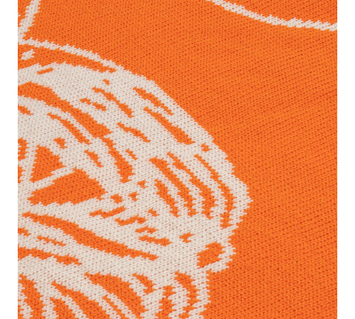 Плед Citrion, оранжево-белый