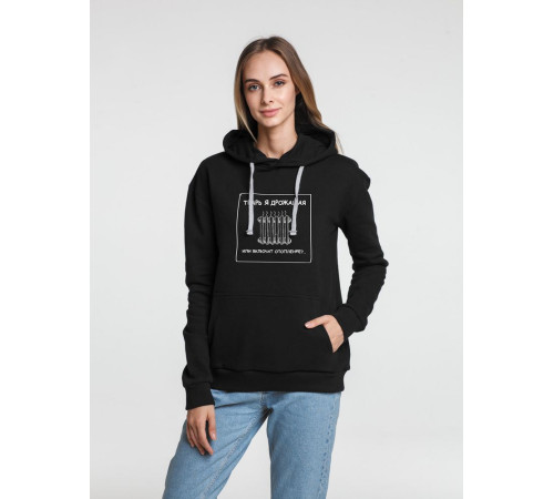 Толстовка «Тварь я дрожащая...», черная