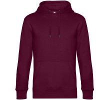 Толстовка с капюшоном унисекс King, бордовая