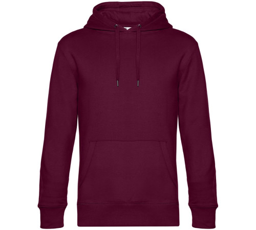 Толстовка с капюшоном унисекс King, бордовая